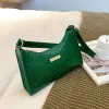 Evening Bags PU Stone Pattern Women's Underarm Bag Fashion Versatile Solid Color Shoulder Handbag Mobile Phone