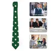 Papillon Cravatta a pois verdi Stampa vintage Collo alla moda alla moda per uomo Donna Colletto di qualità aziendale Accessori per cravatta grafica