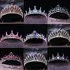 DIEZI Vintage Fashion Girls Princess Crystal Crown Hair Accessories Tiara Women Party Dress CrownRhinestone Bridal Crown Jewelry 240315