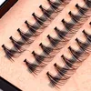 4pcs/lot 57 Flare Black Individual False Eyeles Tray Eye L Extensi Kit 14mm 12mm 10mm 8mm Makeup Tools d5cf#