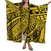 Vestidos de festa est samoan design personalizado polinésia tribal mulheres praia protetor solar xale sarong cachecol senhora vestido leve conjunto