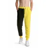 2023 Black Yellow Patchwork Joggers Pants Men Winter Thicken Sports Jogging Sweatpants Men Streetwear Casual Clothing