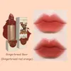 fr Knows Love Bear Matte Lg-lasting Waterproof Lip Stick Women Beauty Cosmetic Lip Makeup Easy to Wear Natural Lipstick E0Bu#