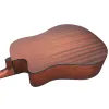 Kablar aiersi 41 tum handgjorda stålsträng dreadnaught gran topp solid mahognay akustisk gitarr musikinstrument med padding väska