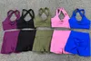 Seamless Woman Yoga Suit Crop Top Biker Shorts Sets Gym Activewear Summer Two Piece Outfit