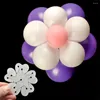 Pędzle do makijażu klip kwiatowy praktyczne balony dekoracje tło plastikowe urodziny przyjęcie weselne