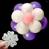 Makeup Brushes Flower Clip Practical Balloons Decoration Bakgrund Plastfödelsedagsbröllop Party Hemtillbehör Verktyg Globos Ballong