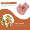 Fiori decorativi 60 pezzi simulato simulazione simulazione carote artigianato modellazione di verdure artificiali