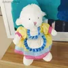 Animaux en peluche 25 CM mignon mouton en peluche jouet habiller poupée peau de loup agneau fleur jupe infirmière habillé mouton Kawaii peluche cadeaux pour enfants L240320