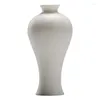 Vases Simple Mini petit vase en porcelaine blanche Jade Ornement d'eau bénite Arrangement de fleurs Cérémonie de thé en céramique Décoration de la maison