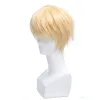 Wigs Lemail wig Synthetic Hair Seraph of the end Mikaela Hyakuya Cosplay Wigs Blonde Short Straight Men Heat Resistant Cosplay Wig