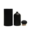 High Quality Luxury Unique Matte Black Round Empty Glass Spray Perfume Bottle with Packaging Box