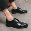 Sapatos casuais primavera estilo britânico de alta qualidade elegante homens couro social escritório carreira negócios formal apontado oxfords sapato