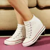 Casual Shoes Wealsex Platform Concealed Wedge Canvas Wedges Sneaker High Top Women's Women 34-39