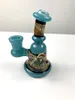 Mini narguilé de vidro remanso bom retorno de água fácil de transportar cachimbos de água As cores podem ser personalizadas 14mm 10mm 18mm