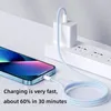 PD 60W Cable Charger Cable USB C إلى USB Type C Cable for iPhone 15 Pro Max 15 Pro 15 Puls Samsung Charging Line