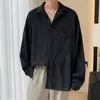 Koszule dla mężczyzn Morepricot przystojny lapel mężczyzn Bluzka wakacje pusta seksowna moda ubrania męska siatka długotrwała 240308