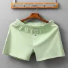 Men Cotton Boxer Briefs Sexy Bulge Pouch Underwear Shorts Trunks Panties Comfort Casual Underpant Elastic Breathable Flat