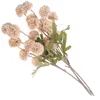 装飾的な花4 PCS人工花の装飾エレガントなタンポポの結婚式のプラスチック飾りのライフのような花嫁