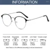 Sunglasses Classic Optical Glasses Metal Circular Frame Ultra Light Myopia Vision Care Unisex -1.0--4.0