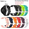 액세서리 10pcs Garmin Forerunner 용 스마트 워치 스트랩 245 645 Vivoactive 3 Vivomove HR 실리콘 손목 밴드 교체 액세서리 20mm