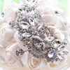 Fleurs de mariage luxe S forme cristal Bouquet cadeaux de noël accessoires demoiselle d'honneur artificielle Bouquets de mariée