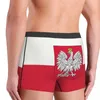 Underpants Kingdom Of Poland Flag Underwear Male Sexy Print Polska Coat Arms Boxer Briefs Shorts Panties Breathbale