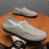 Casual Schoenen Heren Canvas Slip-On Mode Sneakers Ademend Heren Tenis Masculino Leisure Walk Flats Mannelijke Treking Mocassins