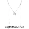 Pendant Necklaces Butterfly Necklace Layered Wedding Jewelry Accessory