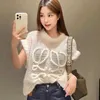 New Hollow Hand Crocheting Sleeveless Top Hot Girl Idle Style Loose White Sweater for Women