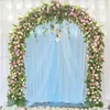 Rideaux blancs transparents pour salon, arc de mariage, drapé pour fête, maison, chambre à coucher, balcon, décoration de fond Po, décor de réception-cadeau pour bébé