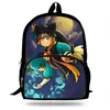 学校のバッグ16インチの子供ティーンエイジャーのためのワクフ印刷Mochila Backpack Kids Boysgirls DailyBook244i