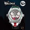 TWF V3S Konstantin Chaykin Moon Phase Joker Vampire Halloween Dial NH35A Orologio automatico da uomo Verde interno rosso Sciarpa in acciaio in pelle 271D