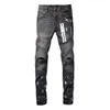 Brand Purple Brand Jeans American High Street en détresse Gris Paint 9039