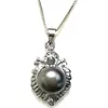 Colliers pendentif en gros 16 22mm 10-11mm bouton blanc perle 925 collier pendentif en argent sterling