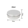 100pcs 5g 10g 15g 20g 30g 40g 50g 60g Aluminum Tin Jars Metal 50ml Empty Cosmetic Face Care Eye Cream Lip Balm Gloss Packaging h2LR#