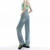 Spring and Autumn Straight Leg Jeans for Women 2024 New High Waist Drop Pear Shaped Womens Pants Small Narrow Wide