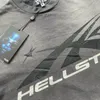 24ss новый дизайн Мужские футболки рубашка hellstar с коротким рукавом hellstarTee Мужчины Женщины Высококачественная уличная одежда в стиле хип-хоп Модная футболка hellstar hellstar короткая футболка с круглым вырезом