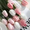 Fleurs décoratives tulipe artificielle 35cm, décoration de mariage, simulation de cadeaux de saint-valentin en PU pour la maison