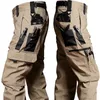 Camo Tactical Pantals Men Military Imperproof Ripstop Swat Combat Pantalons de combat Outdoor Multi-Pocket Us qui résistants à l'usure Pantage de cargaison 240321