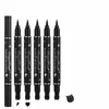 Butterfly Seal Eyeliner Pen 2 em 1 Star Mo Stamp Lg-Lasting Waterproof Black Liquid Eye Liner Pencil Eyes Maquiagem Cosméticos p889 #