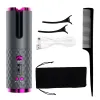 Irons 5000MA Rechargeable Automatic Hair Curler Women Portable Hair Curling Iron LCD Display Ceramic Curly Rotating Curling Wave Styer