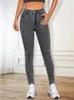 Damen Jeans 2024 Frauen Stretch Skinny Lady Slim Fit Klassische Bleistift Mädchen Leggings Gerade Beinhose Blau Grau Einfache Hose