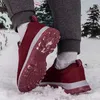 Casual skor vinter non-halp bomull för män plysch varma fodrade par promenad sneakers utomhus mode slip-on man