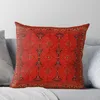 Kudde Red Oriental Heritage Traditionell Bohemian Marockan Style Throw Luxury Cover Autumn Decoration S