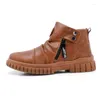 Casual schoenen mannen enkel laarzen gevulkaniseerd high top lederen sport wandelen anti slip trendy zapatillas hombre