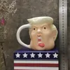 Canecas 301-400ml Trump 3D Cerâmica Caneca Estranha Copo de Café Engraçado Copos de Água Decoração de Casa Funky Bebida Chá Drinkware