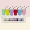 6 pezzi, bicchieri dal design tumbler, bicchierini da liquore in acciaio inossidabile da 3 once con coperchi e cannucce, set di bicchieri isolati, per bar, pub, club, ristorante, uso domestico,