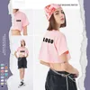 Camisetas Para Mujer T-shirt vuote in cotone Streetwear T-shirt vintage oversize taglie forti Top corto per donna