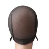 Les réseaux de coiffure 10pcs marron noir Blonde couleur Capes de perruque en dentelle pour la fabrication de perruques Cassin de dôme chaud pour la perruque Net Net Fer Tail